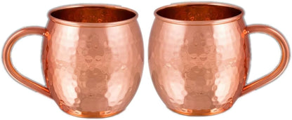 Pure Copper 5L Water Dispenser Tank with Stand, 1 Glass (300Ml), 2 Moscow Mule Mugs & 1 Extra Tap – Includes Free 4-Piece Brass Cutlery Set